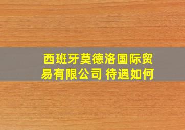 西班牙莫德洛国际贸易有限公司 待遇如何